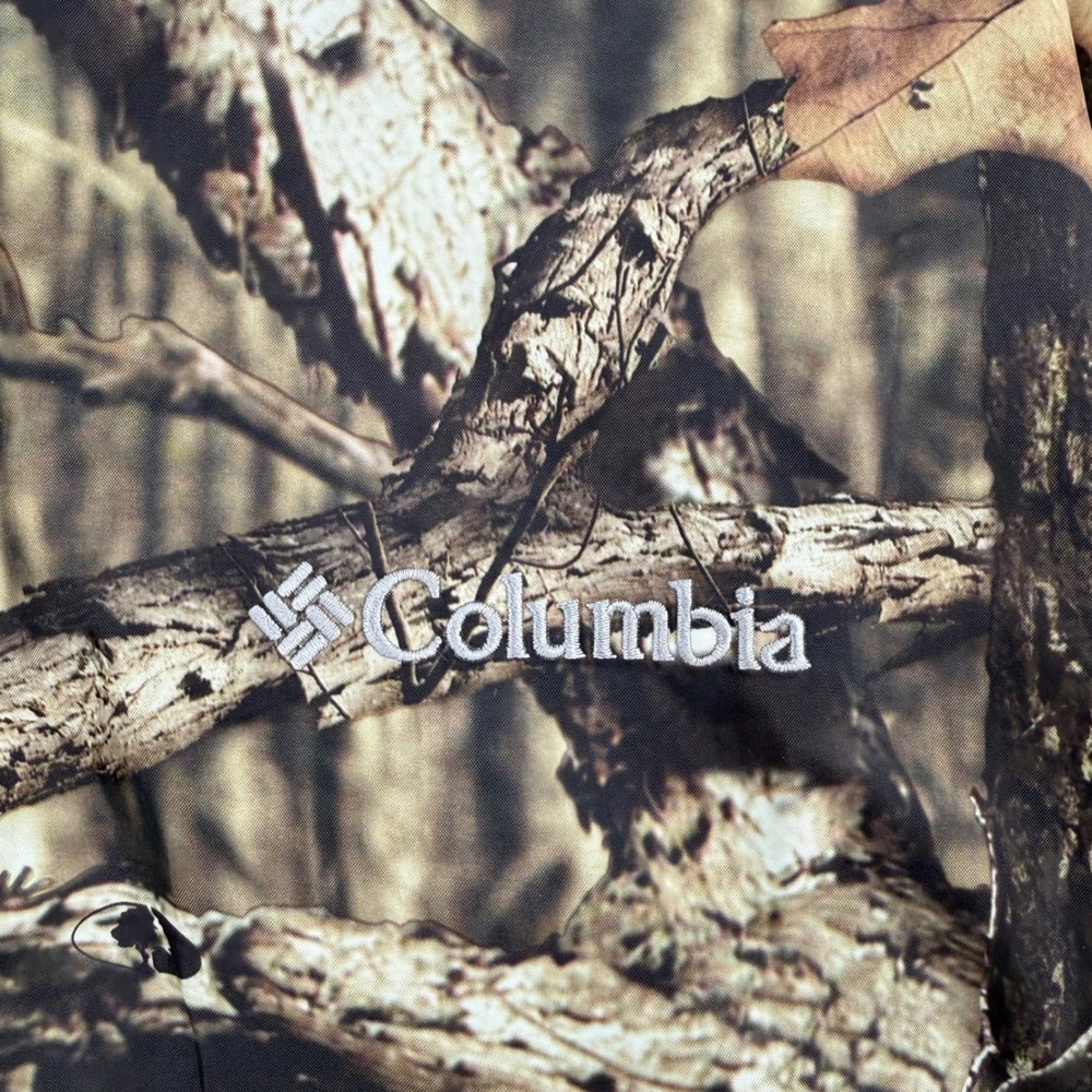 Columbia  Camo Rain Jacket Omni-Tech Waterproof Hunting Fishing‎ Mens Size L - Picture 10 of 16